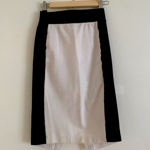Armani exchange size small pencil skirt color block
